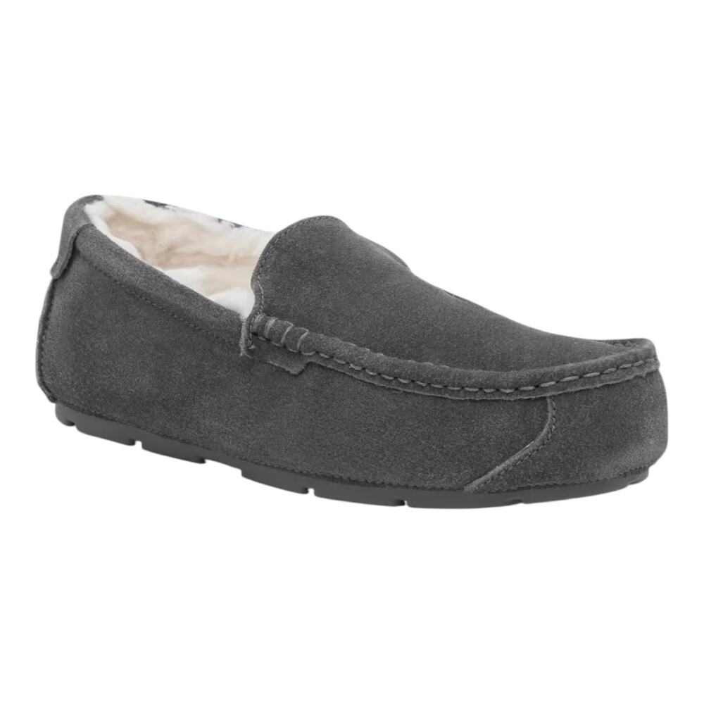 Koolaburra By UGG Men's Tipton Suede Plush Slipper Gray Size 9